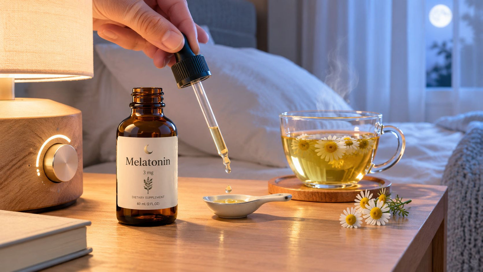Low dose melatonin supplement for better sleep timing